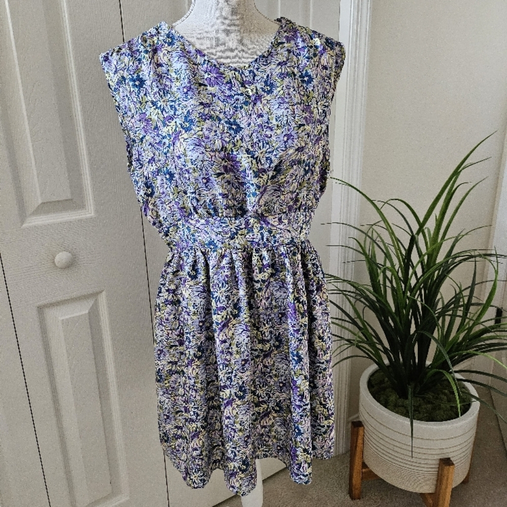 Steve Alan 100% Silk Floral Dress